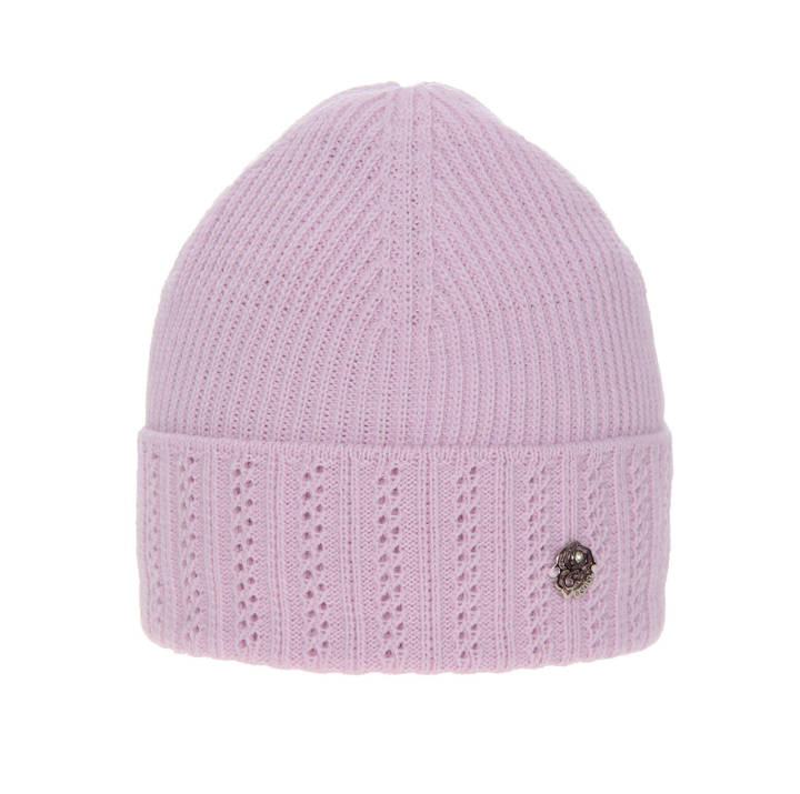 Girl's winter hat pink Bryza