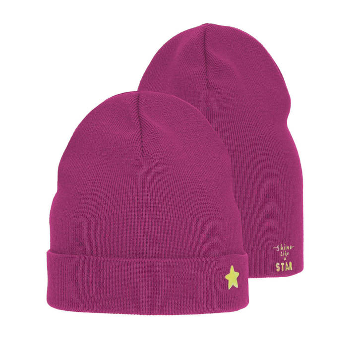 Girl's winter hat pink Estrela