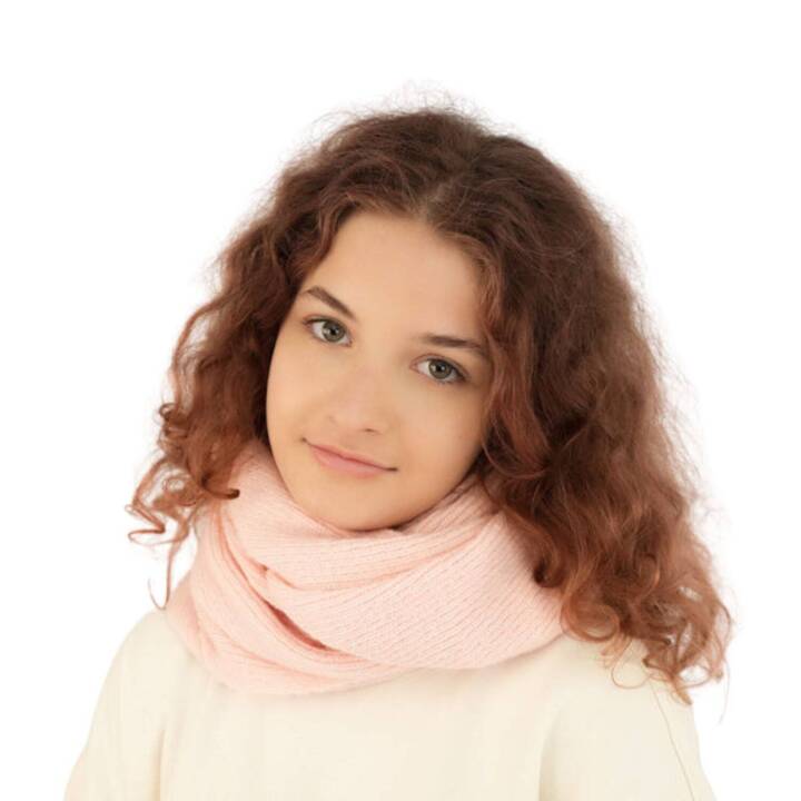 Girl's winter tube scarf pink Izera