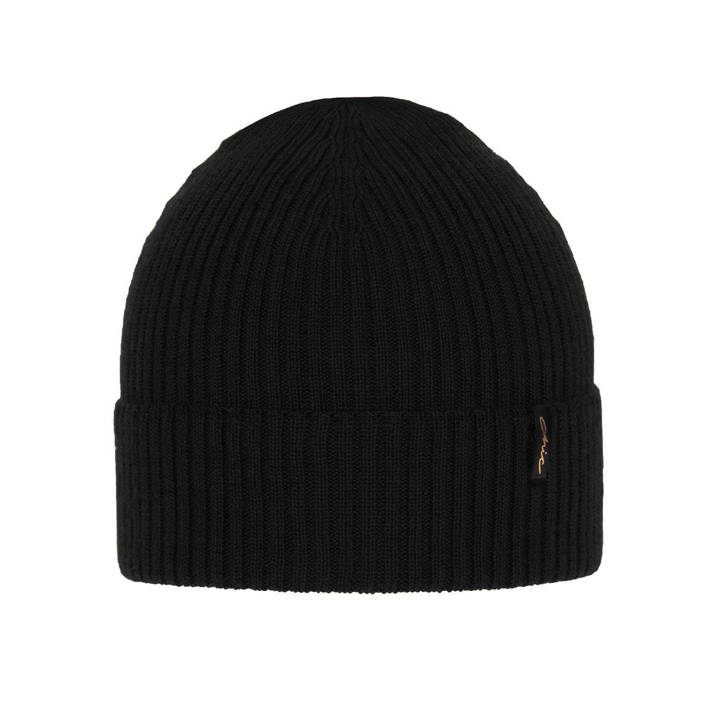 Megan Black Woman's Winter Hat - 100% Extra Fine Merino Wool