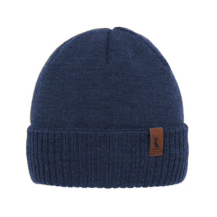 Men's winter hat - blue merino wool Hogan