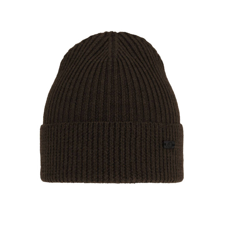 Men's winter hat brown Owen 100% Extra Fine Merino Wool