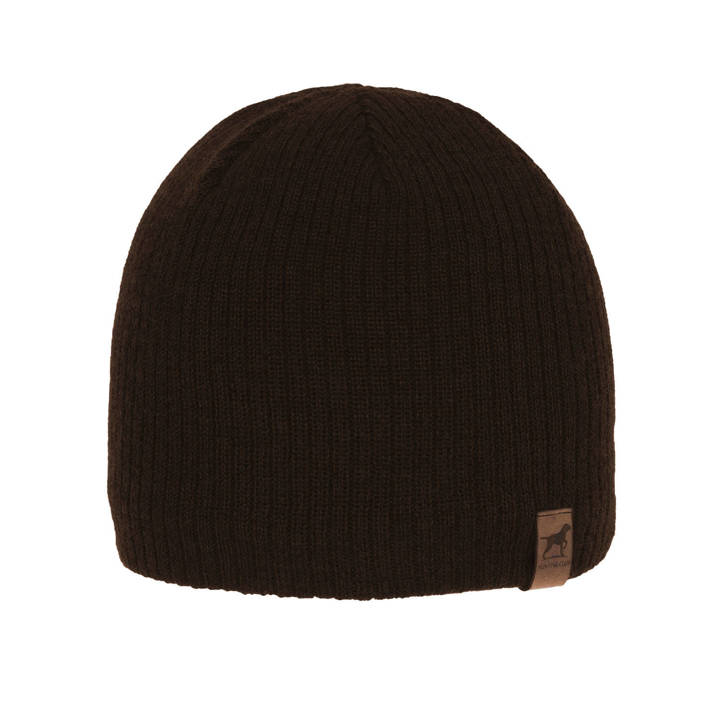 Men's winter hat - brown merino wool Bird