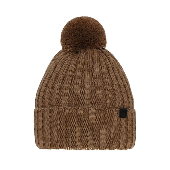 Men's winter hat - camel merino wool Korynt