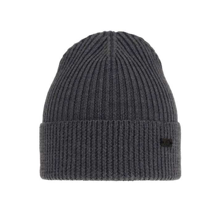 Men's winter hat grey Owen 100% Extra Fine Merino Wool