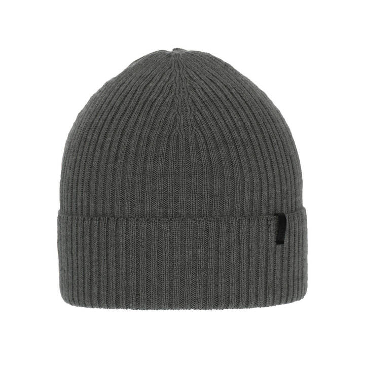 Men's winter hat grey Thorin 100% extra fine merino wool