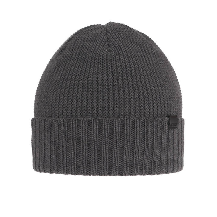 Men's winter hat grey merino wool Sewer