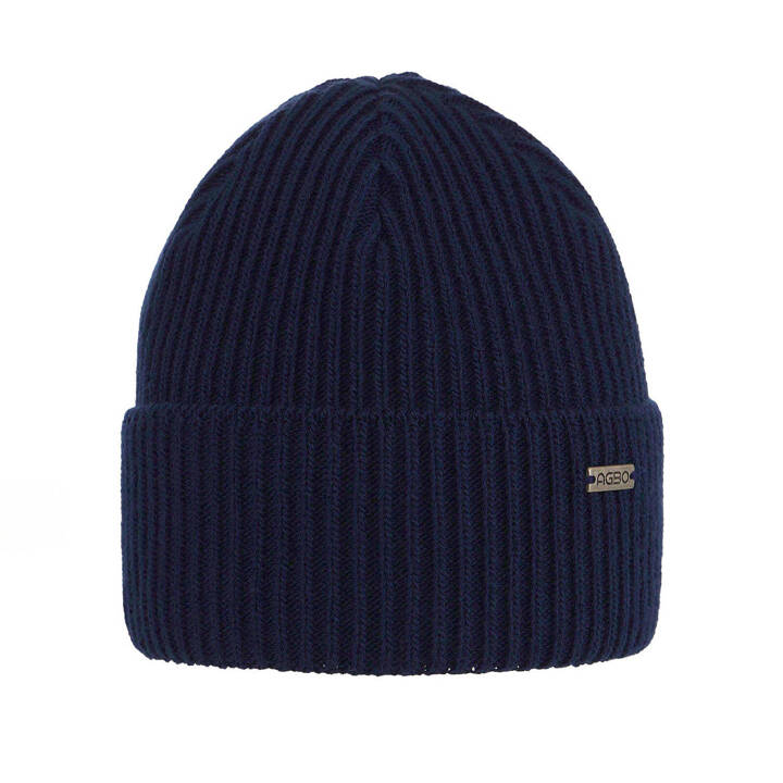 Men's winter hat navy blue Alkazar