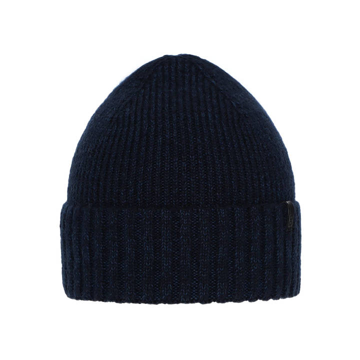 Men's winter hat navy blue merino wool Nori