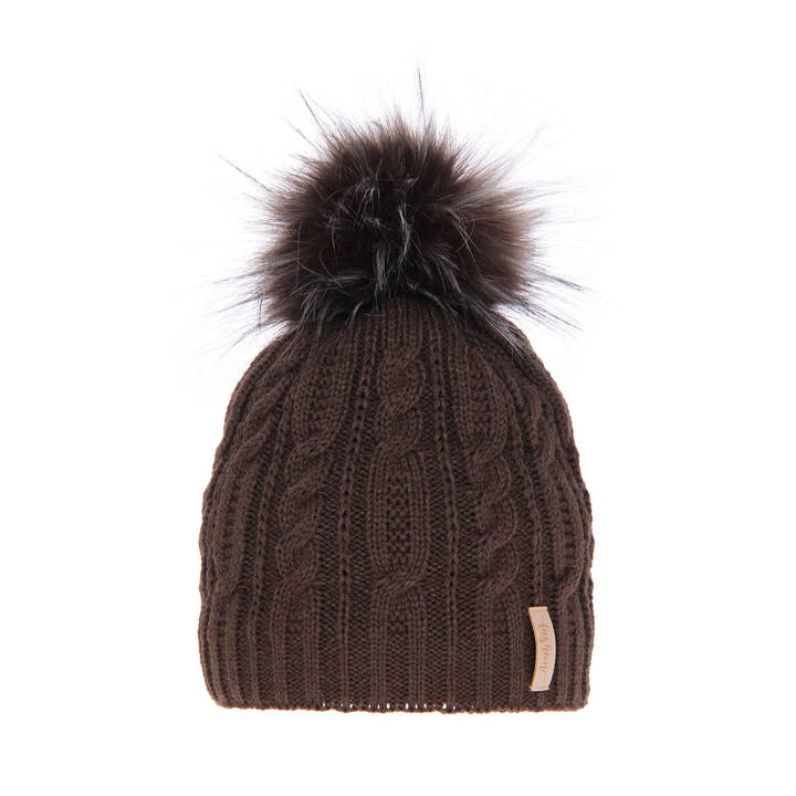 Winter hat with pompon Mirka