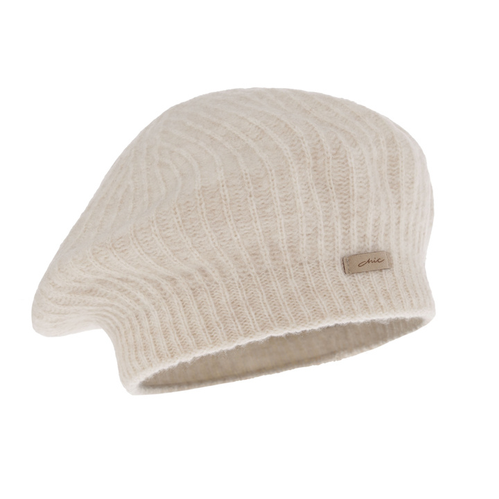 Woman's winter beret beige Grace