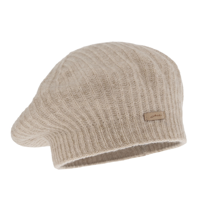 Woman's winter beret beige Grace