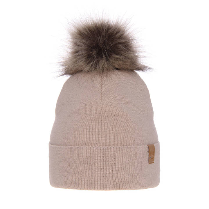 Woman's winter hat beige Kalia