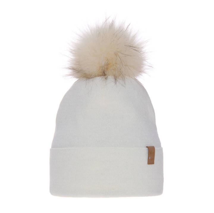 Woman's winter hat ecru Kalia