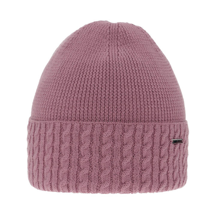 Woman's winter hat in violet merino wool Febe