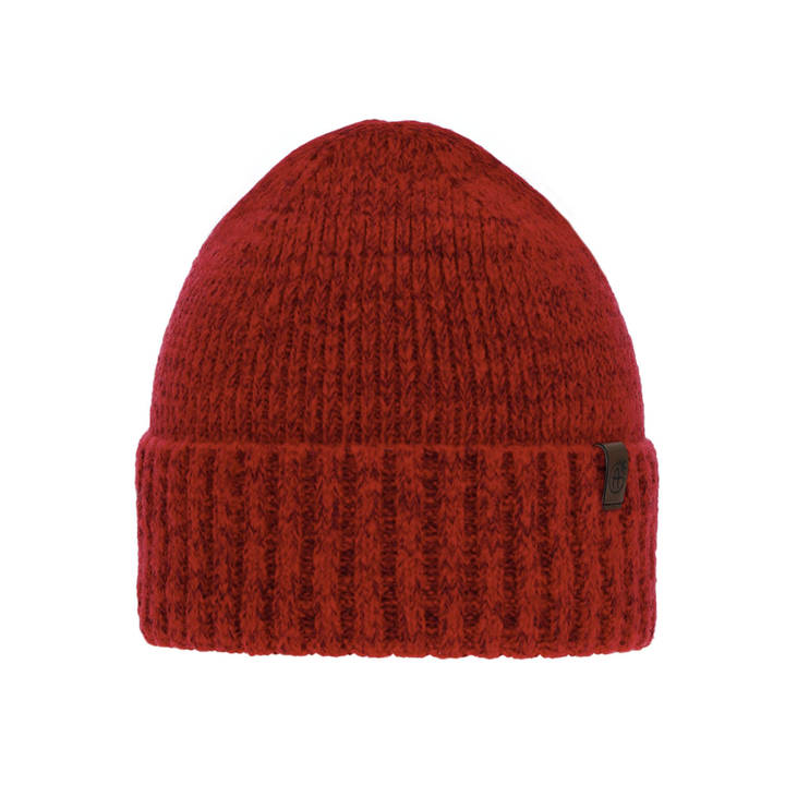 Woman's winter hat - red merino wool Alvara