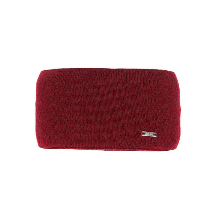 Woman's winter headband burgundy merino wool Katrina