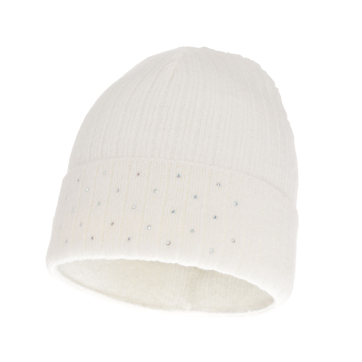 Women's winter hat white Gizmena