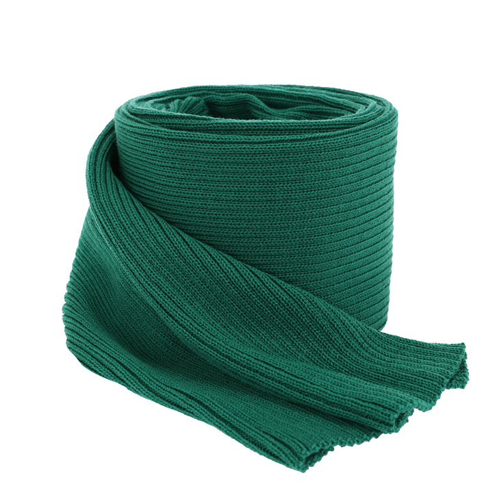 Women's winter scarf green 100% extra fine merino wool Jessica