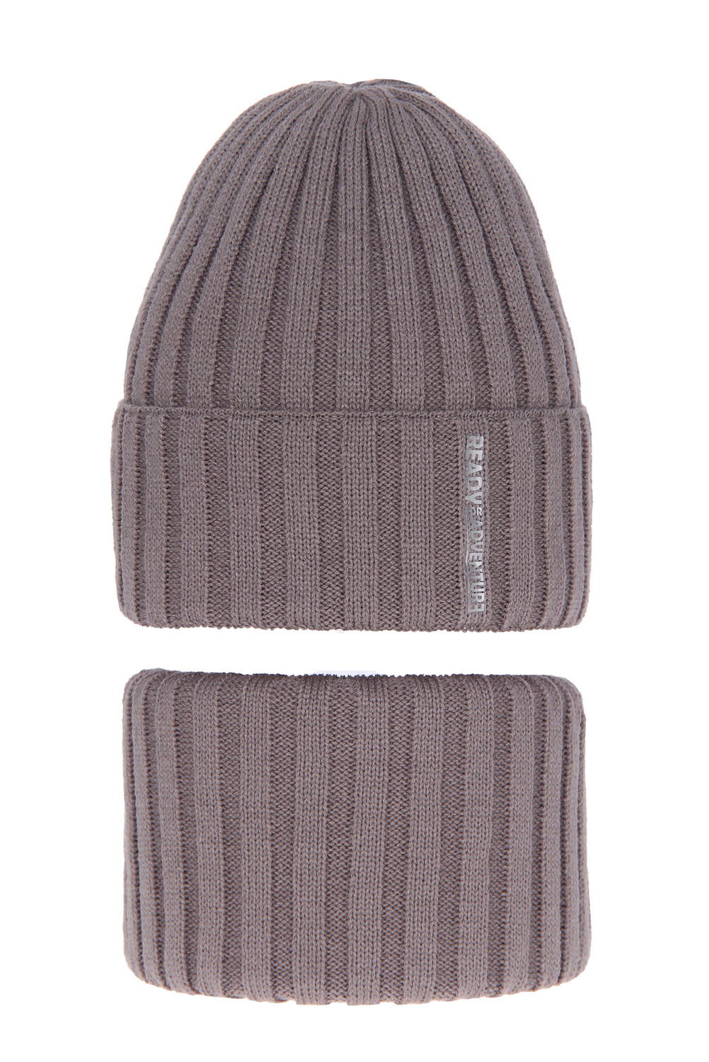 Boy's winter set: hat and tube scarf beige Livido