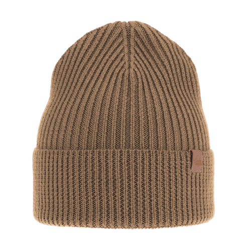 Woman's winter hat, camel, 100% merino wool, Isla