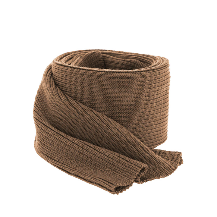 Men's winter scarf hnědý 100% extra fine merino wool Brayan