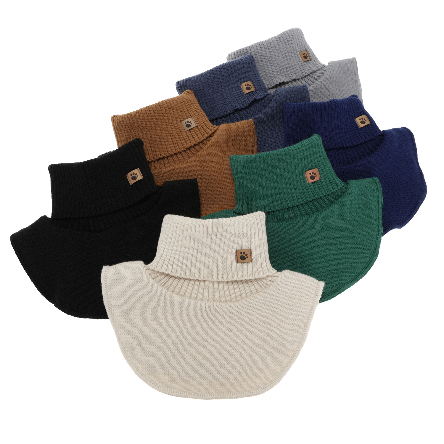 Boy's neck warmer, winter, navy blue, cotton lining, Lamor