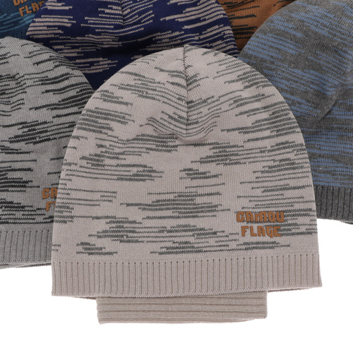 Children's autumn/ spring set: hat and tube scarf, with cotton, blue Carter