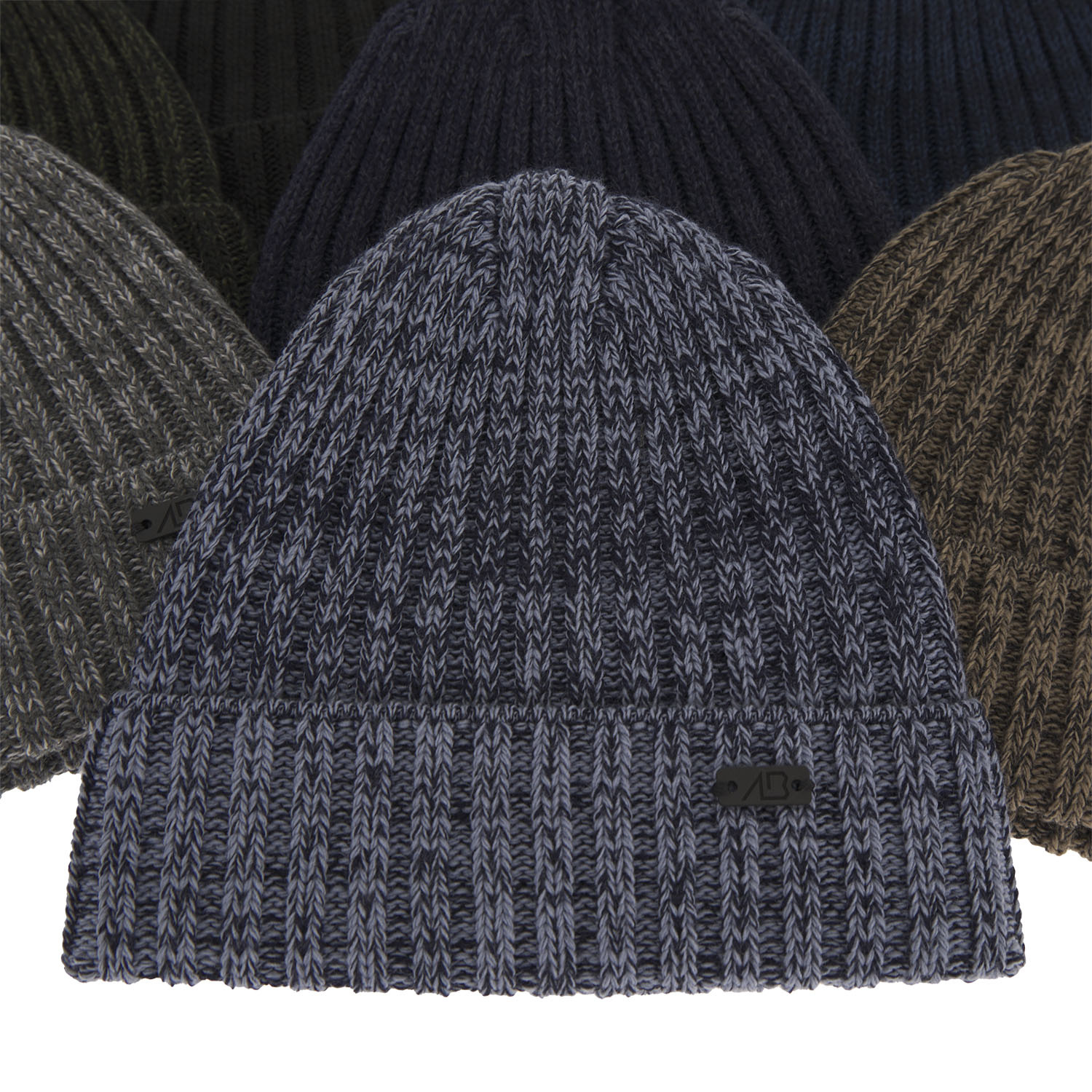 Men's winter hat navy blue merino wool Timon