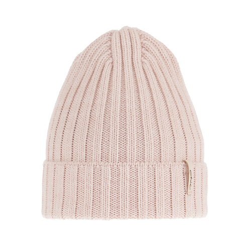 Woman's winter hat pink merino wool Missi