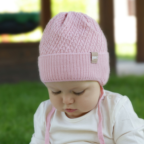 Girl's spring/ autumn hat beige with ears Dafia