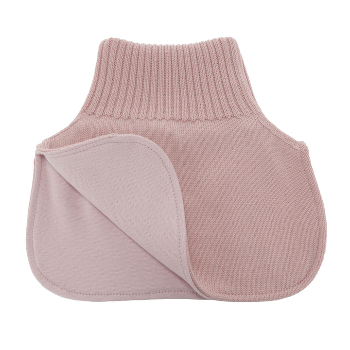 Girl's winter neck warmer, pink, 100% merino wool, Felice