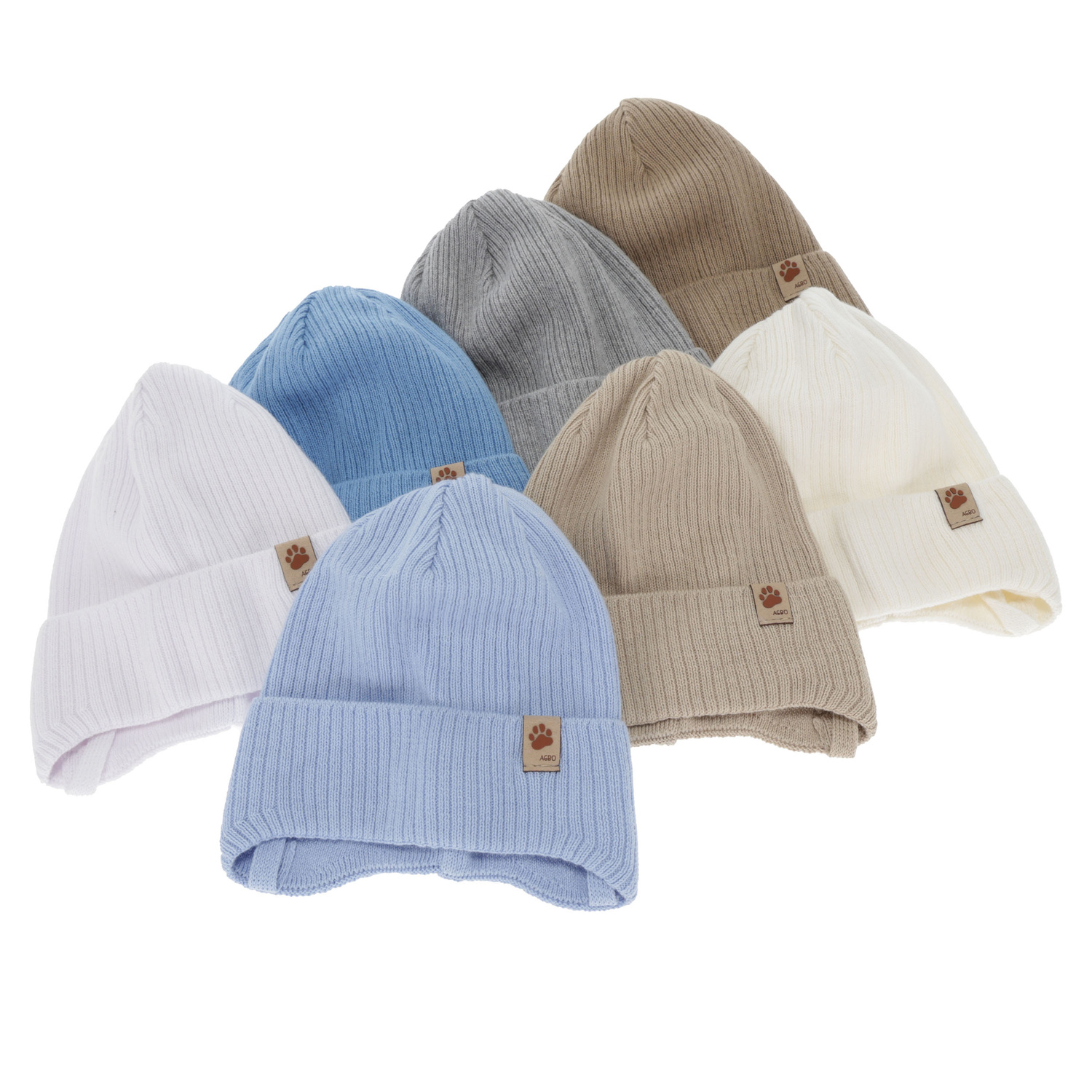 Boy's spring/ autumn hat, grey, with ears, 100% cotton, Elmar