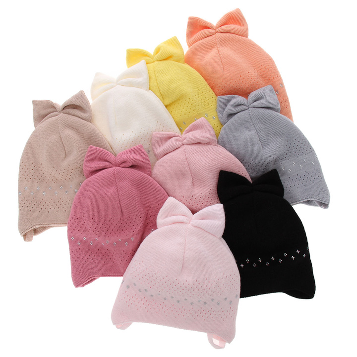 Girl's spring/ autumn hat beige Tomika with ears