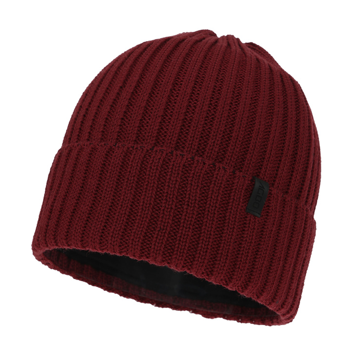 Men's winter hat, brown, with merino wool, Tyrol