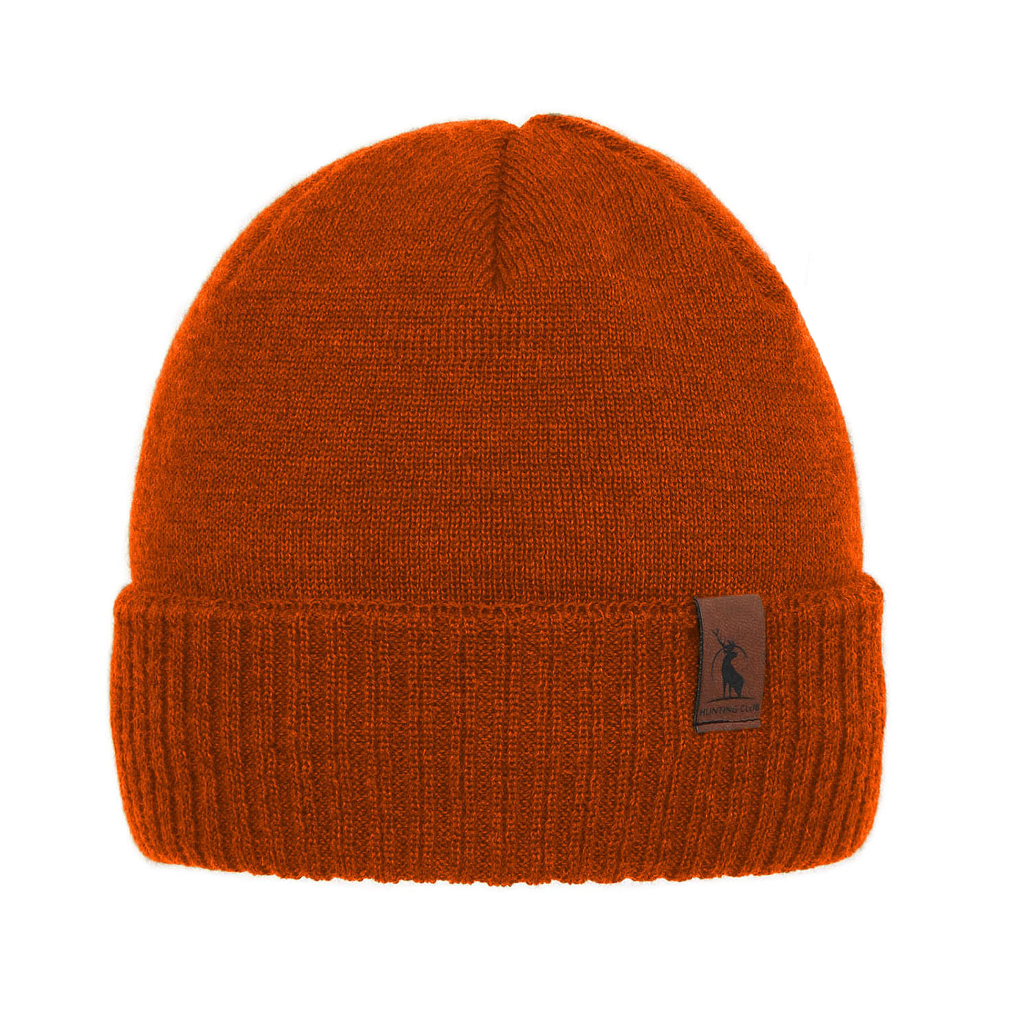 Men's winter hat - orange merino wool Hogan