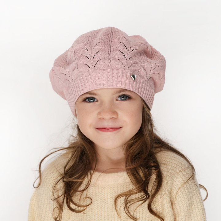 Girl's spring/ autumn beret white Alper