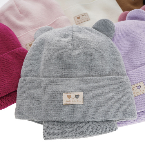 Girl's winter set: hat and tube scarf grey Xantia