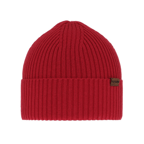 Men's spring and winter hat, with cotton, red Moss