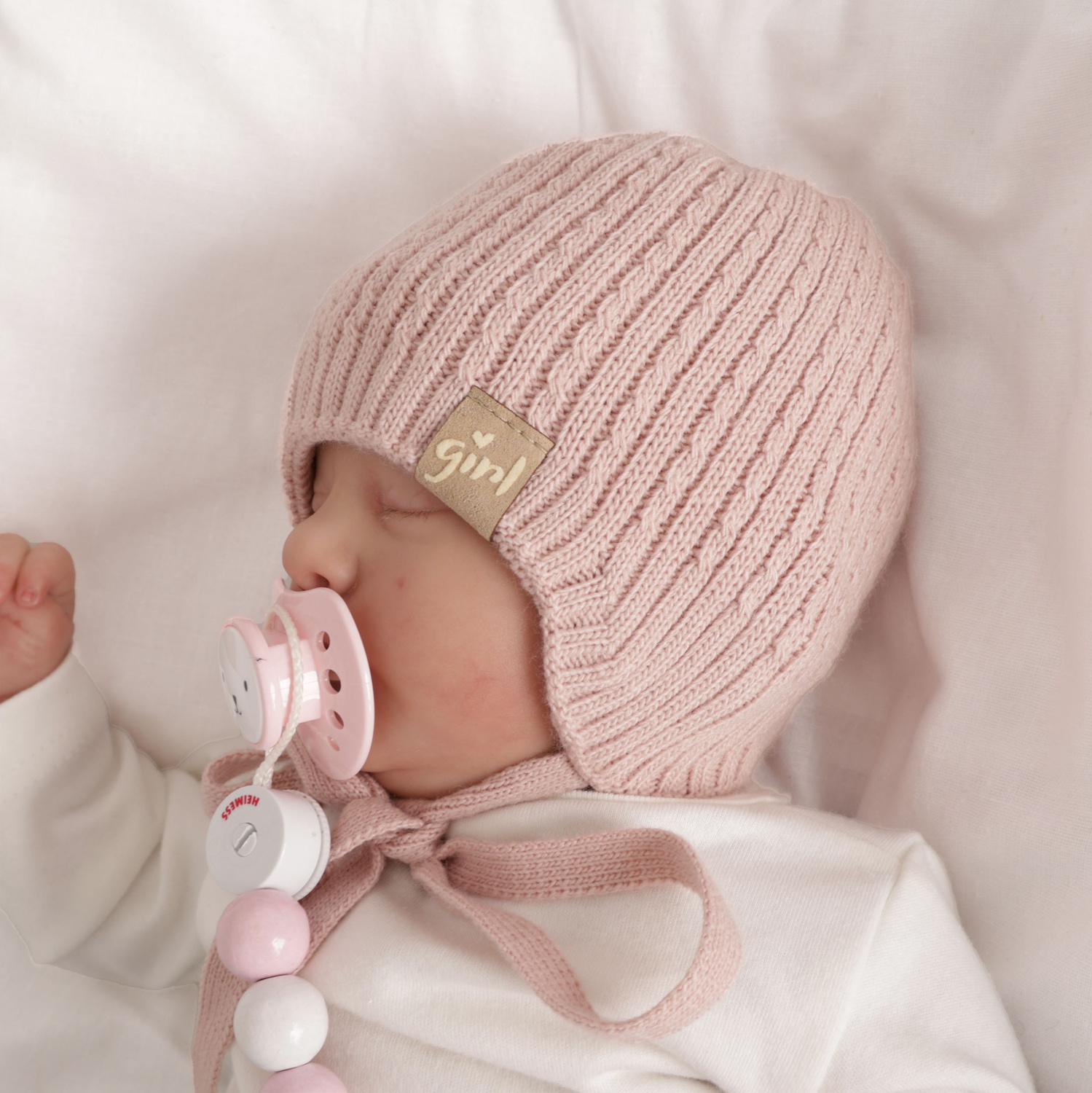 Girl's spring/ autumn hat white Cheri