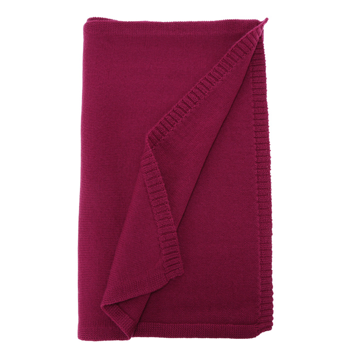 Woman's winter scarf, amaranth, 100% merino wool, Elonia