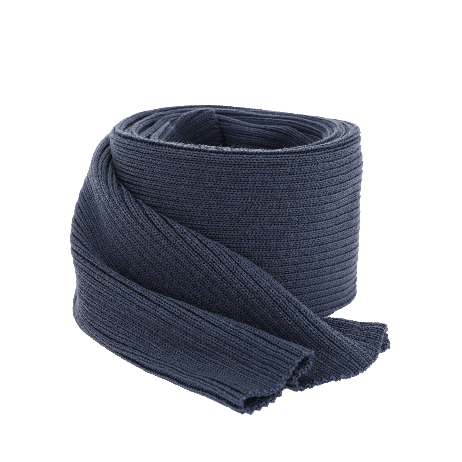 Men's winter scarf blue 100% extra fine merino wool Brayan