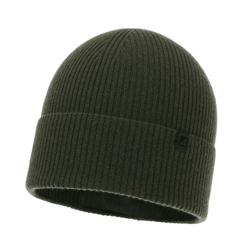 Men's autumn, winter hat, khaki, merino wool with cashmere, Azuryt