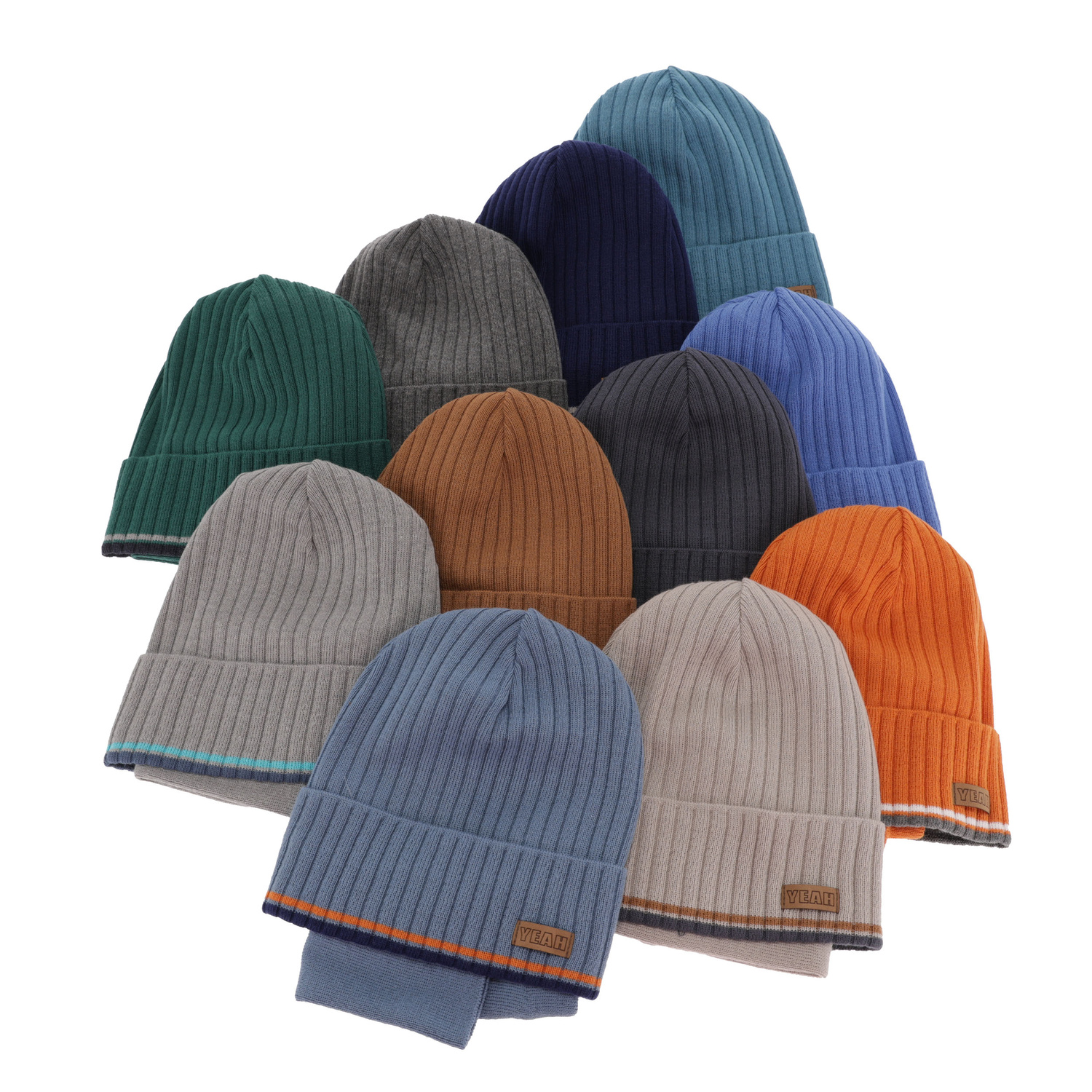 Children's autumn/ spring set: hat and tube scarf, with cotton, green London