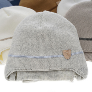 Boy's winter set: hat and scarf blue Musso