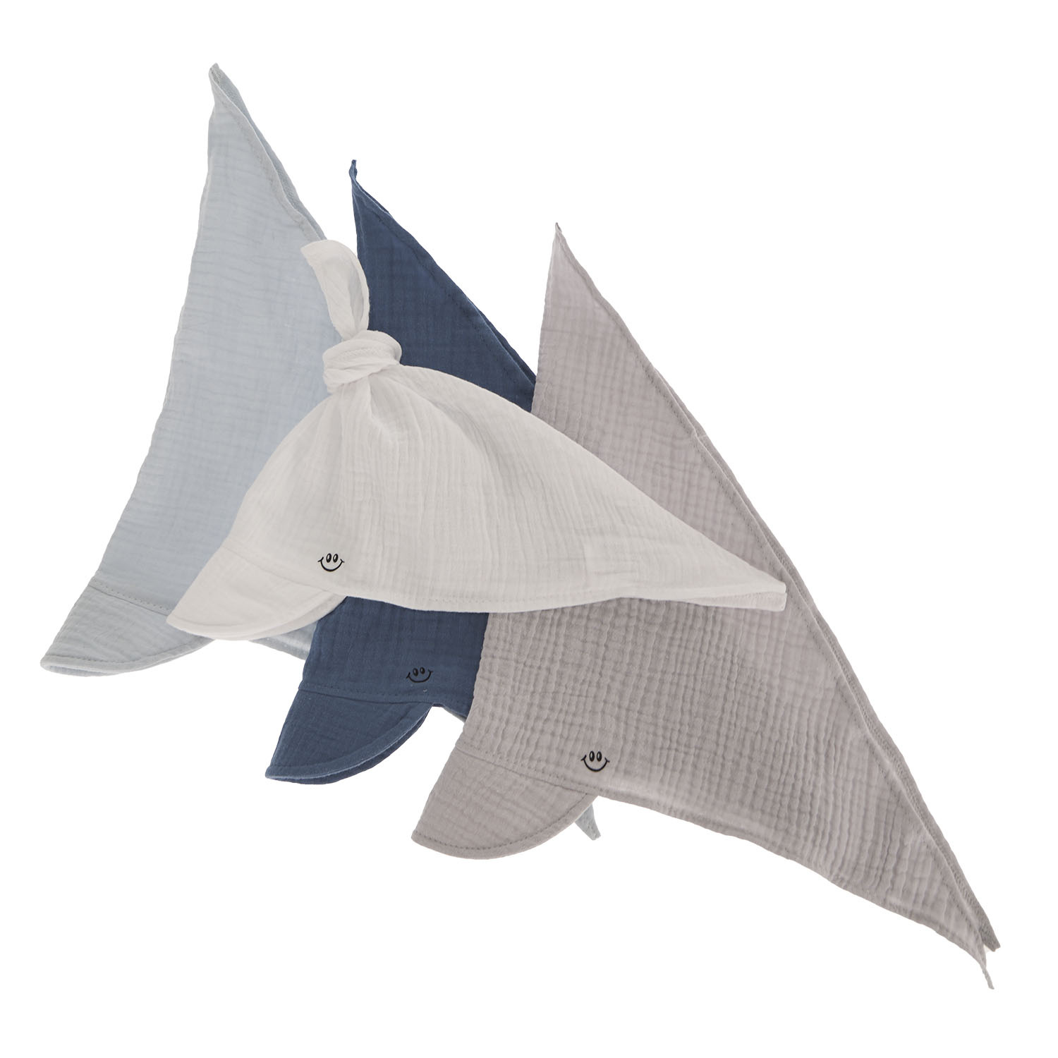 Muslin summer sun cap for boy grey Kobo