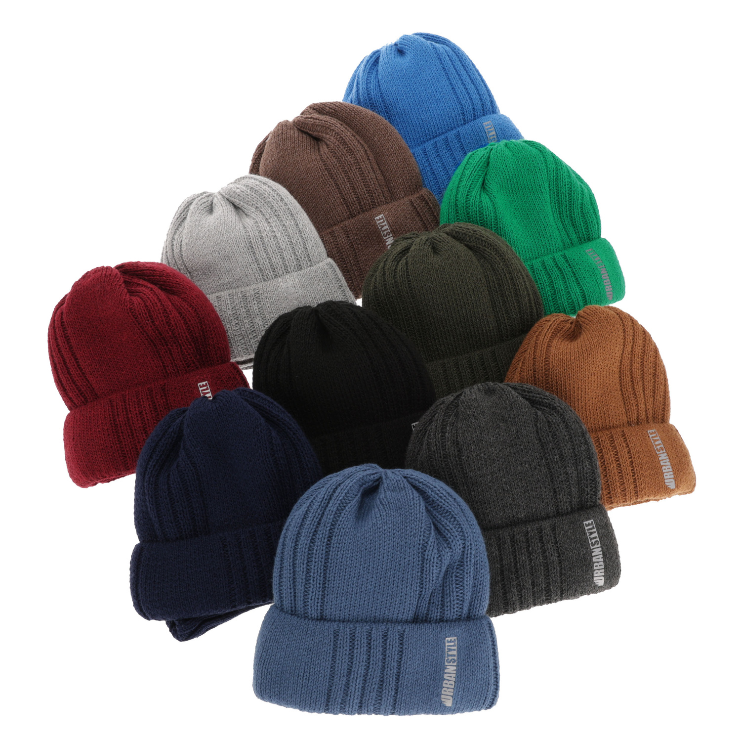 Boy's winter set: hat and tube scarf grey Balaton