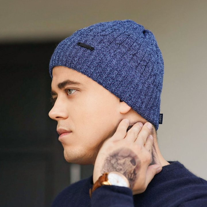 Men's winter hat mustard Mishel