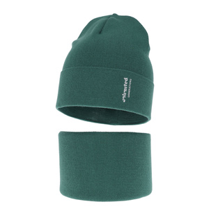 Children's autumn/ spring set: hat and tube scarf green Timothe