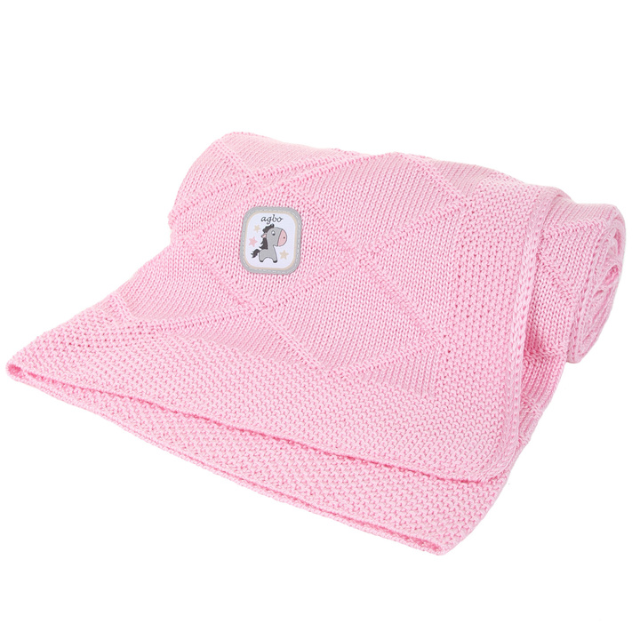 Bamboo baby blanket pink Rio